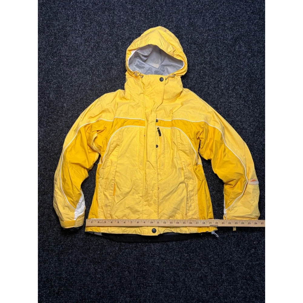 Columbia Kids Yellow Omni-Shield Waterproof Hooded Ski Jacket Size M